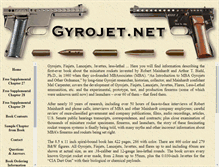 Tablet Screenshot of gyrojet.net